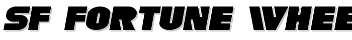 SF Fortune Wheel Extended Italic font